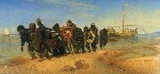 Ilya Repin Burlaks on Volga, France oil painting artist